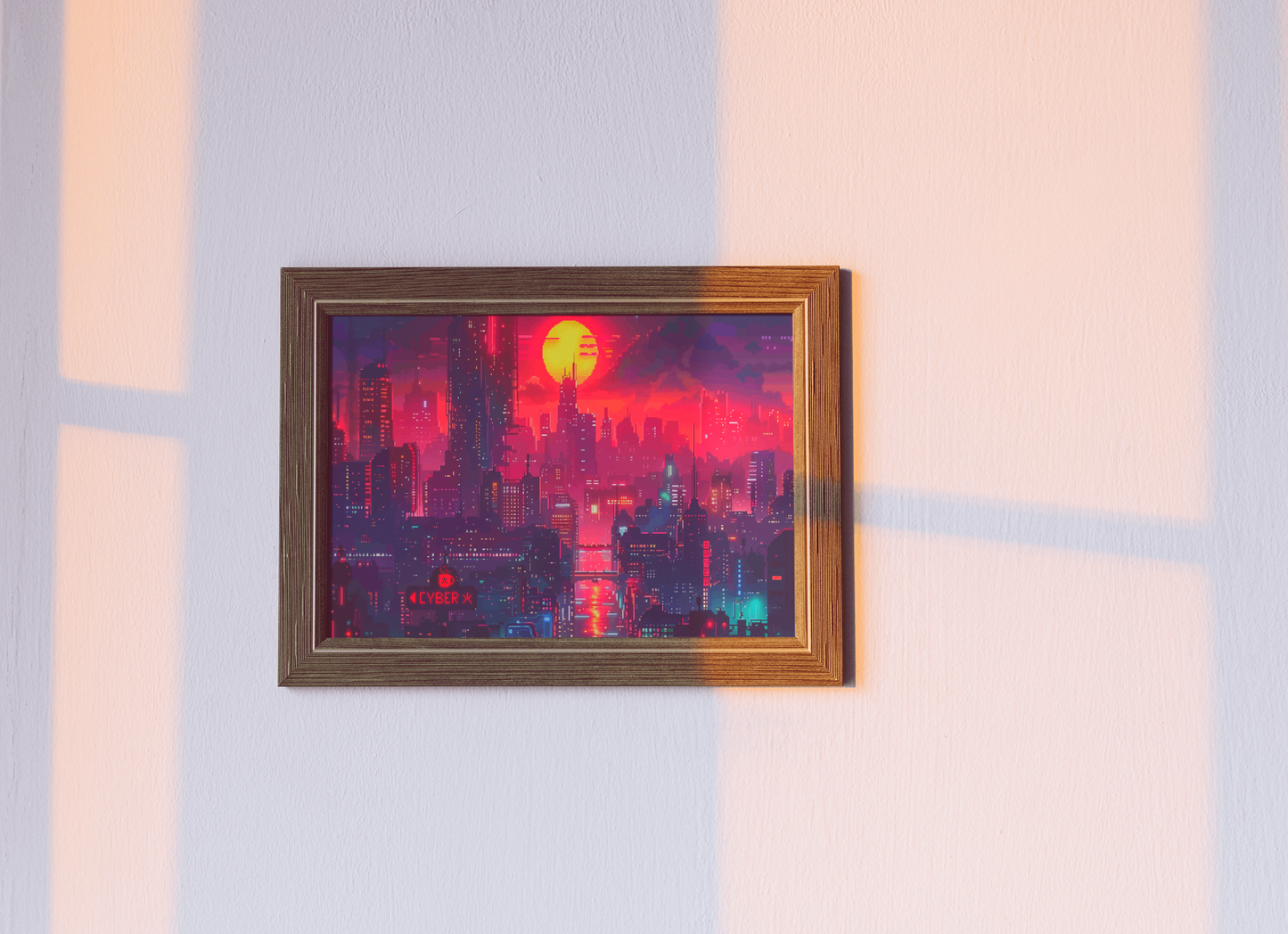 Cyber city (pixel art poster/wallpaper)