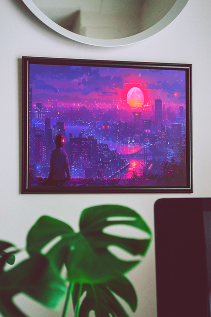 City view (Pixel art poster/wallpaper)